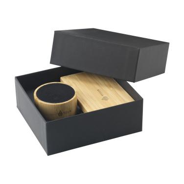 Logo trade promotional merchandise image of: PowerBox Bamboo gift set