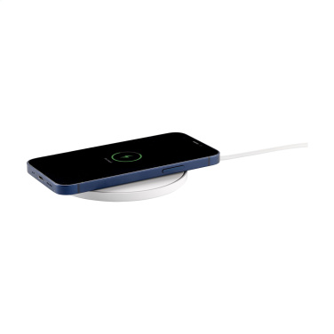 Logotrade promotional gift picture of: Coil RCS Recycled Wireless Charger