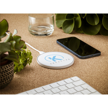 Logotrade promotional giveaways photo of: Coil RCS Recycled Wireless Charger