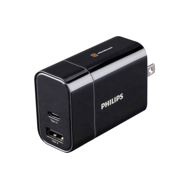 Logo trade promotional merchandise image of: Philips Travel Charger