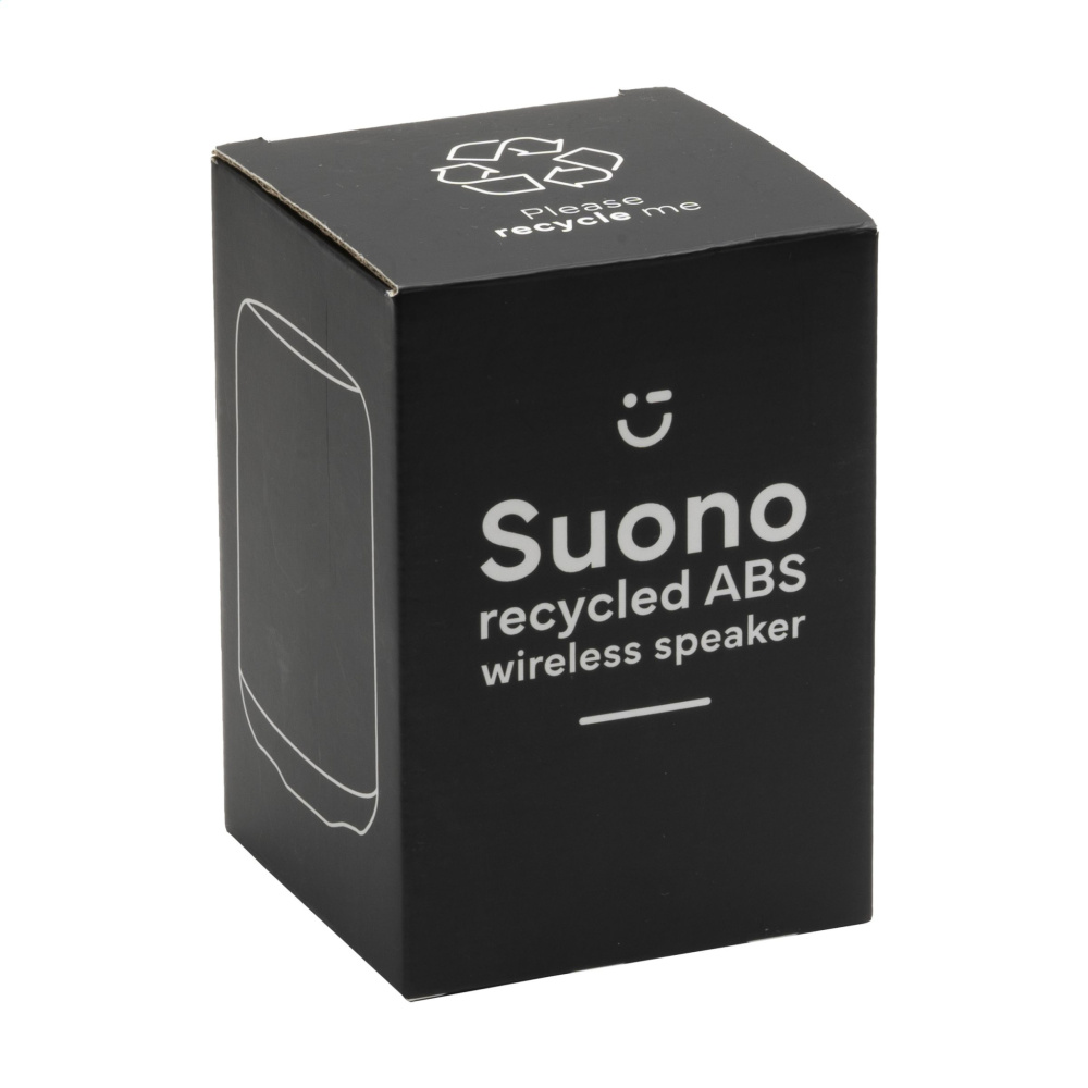 Logo trade promotional merchandise picture of: Suono RCS Recycled ABS Wireless Speaker