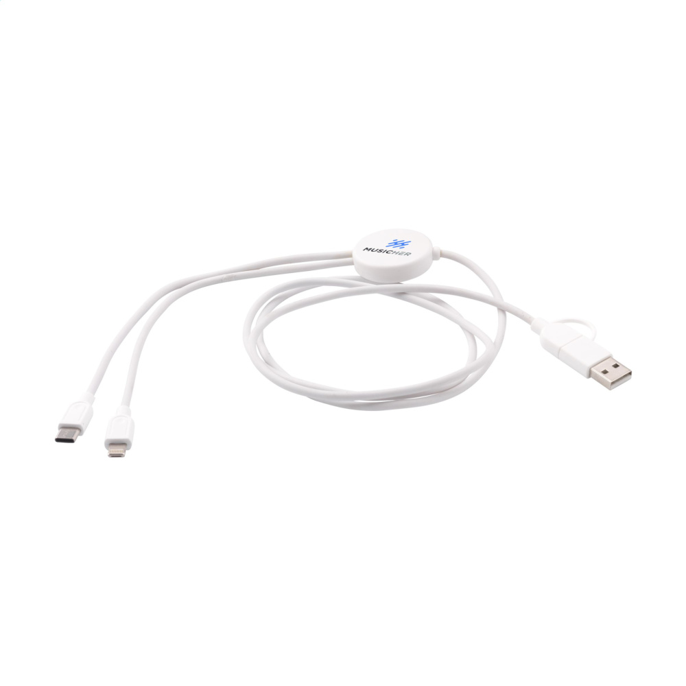 Logotrade promotional merchandise image of: Charging Cable RCS Recycled ABS-TPE