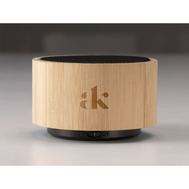 Logotrade promotional products photo of: Wave Bamboo Wireless Speaker