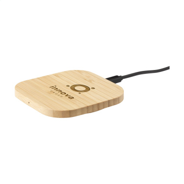 Logotrade promotional giveaway picture of: Bamboo Wireless Charger 15W