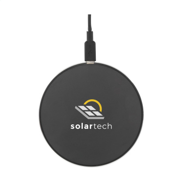 Logotrade corporate gift image of: Tecco GRS Recycled Alu 15W Wireless Charger