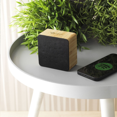 Logo trade promotional merchandise photo of: Sonido 5W Bamboo wireless speaker