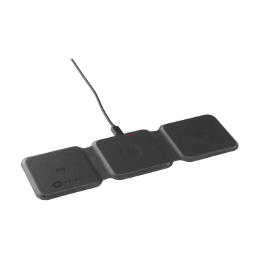 Logo trade promotional gifts image of: TriCharge RCS  Recycled PU Wireless Charger