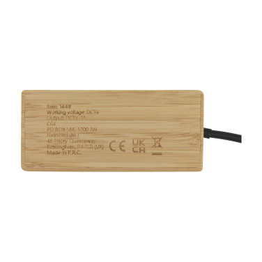 Logo trade promotional products image of: Fyra Bamboo Hub