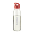 Sirius 650 ml drinking bottle, transparent/red