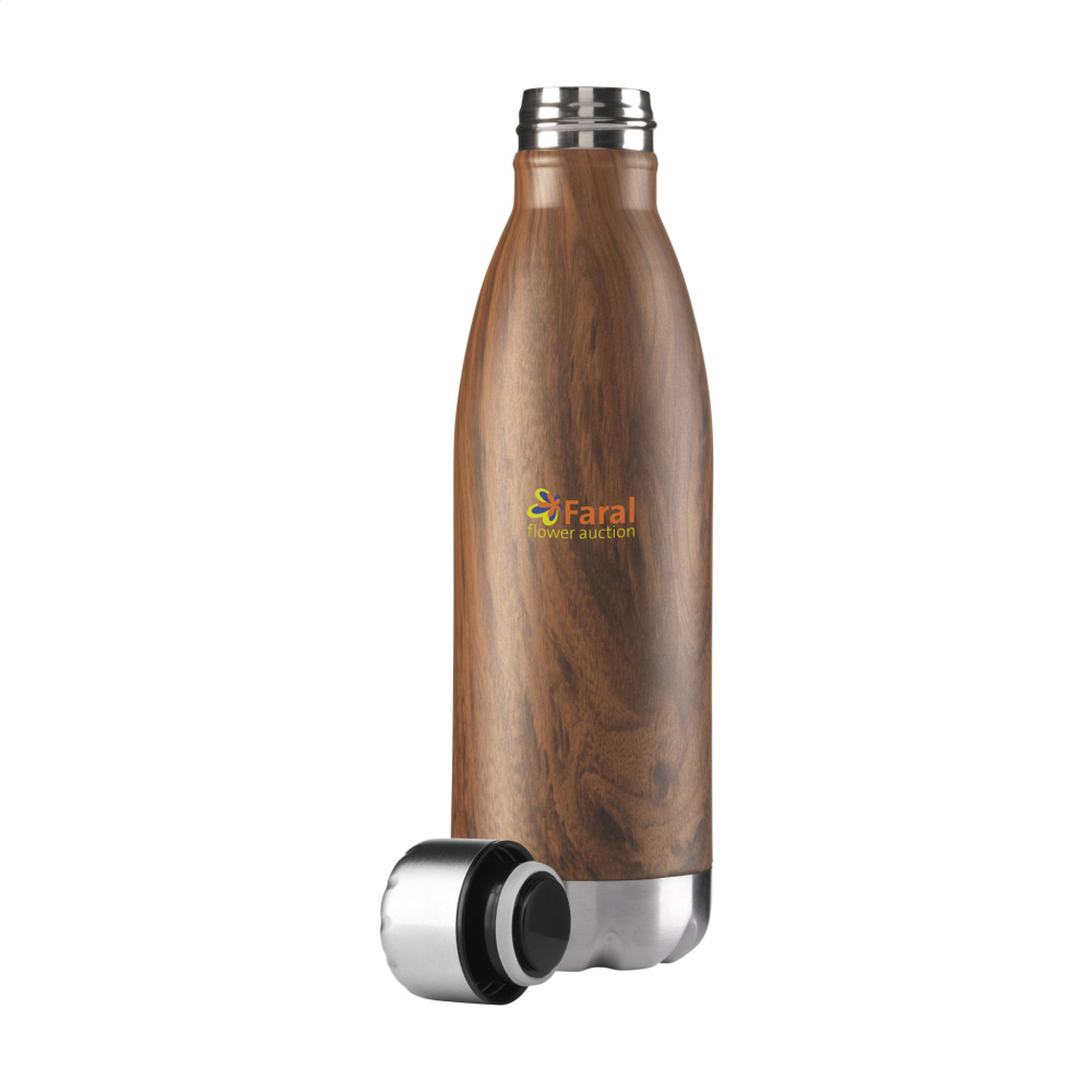 Logotrade corporate gift picture of: Topflask Wood 500 ml drinking bottle