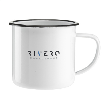 Logo trade business gift photo of: Retro Enamel Mug 350 ml