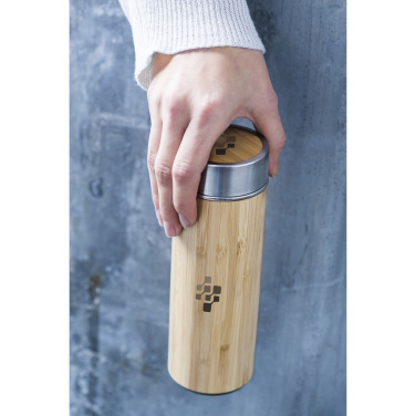 Logo trade promotional items picture of: Osaka 360 ml bamboo thermo bottle/thermo cup