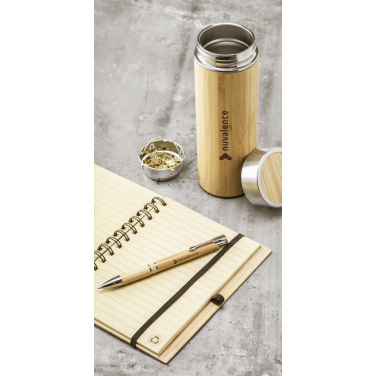 Logotrade business gift image of: Osaka 360 ml bamboo thermo bottle/thermo cup