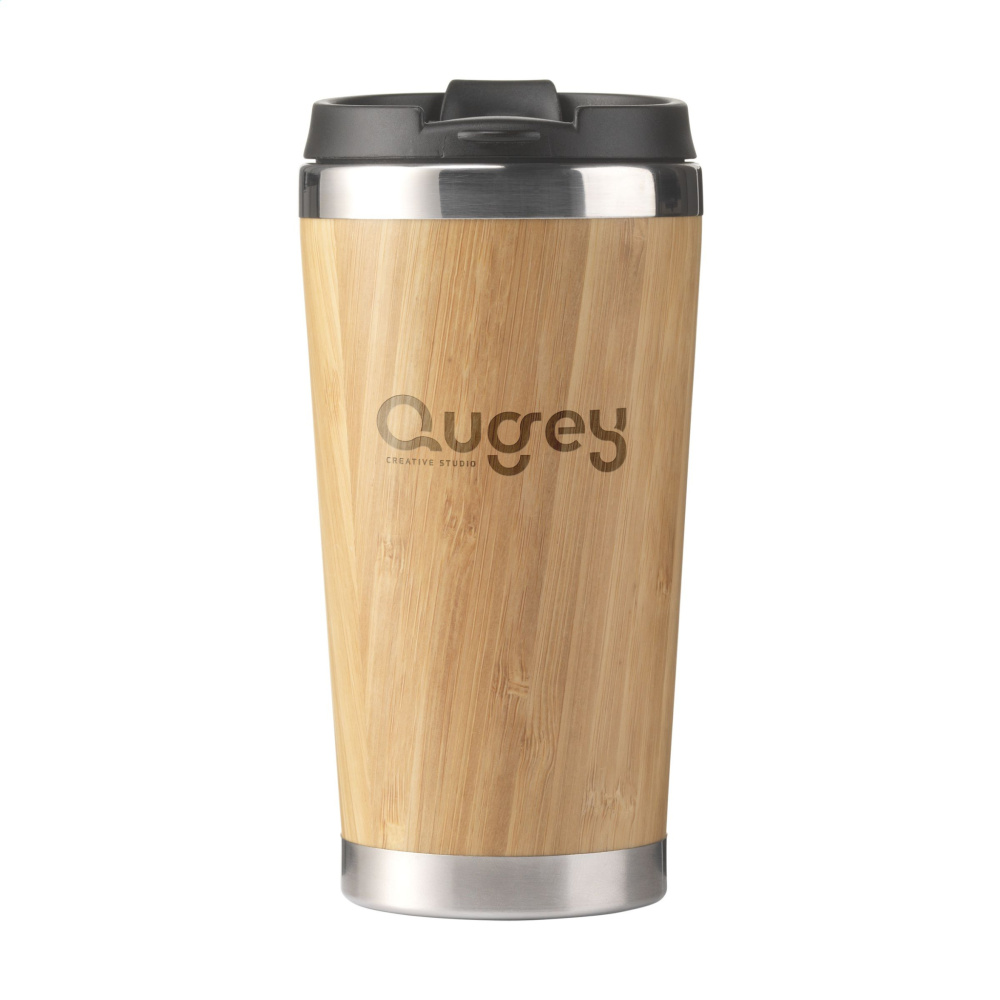 Logotrade business gift image of: Tokyo 450 ml bamboo thermo cup