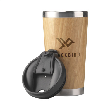 Logo trade advertising products picture of: Tokyo 450 ml bamboo thermo cup