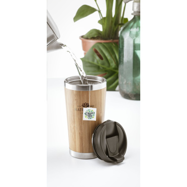 Logotrade promotional giveaway picture of: Tokyo 450 ml bamboo thermo cup