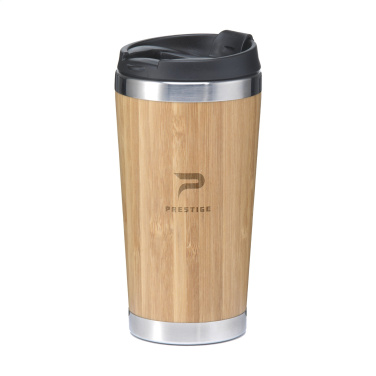 Logotrade business gifts photo of: Tokyo 450 ml bamboo thermo cup