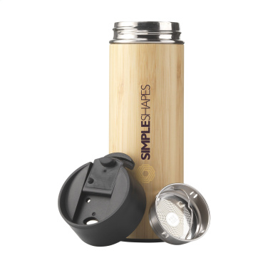 Logo trade promotional products picture of: Sakura 360 ml bamboo thermo bottle/thermo cup