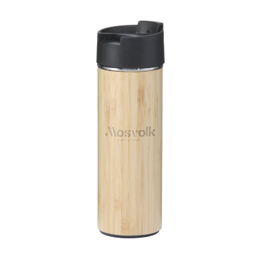 Logo trade promotional gift photo of: Sakura 360 ml bamboo thermo bottle/thermo cup