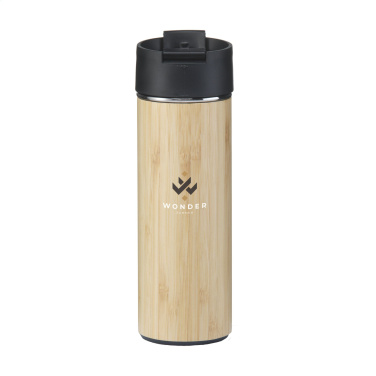 Logo trade promotional merchandise picture of: Sakura 360 ml bamboo thermo bottle/thermo cup