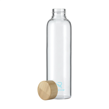 Logo trade corporate gifts picture of: Senga Glass Bamboo 500 ml drinking bottle