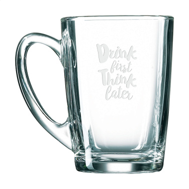 Logo trade promotional giveaways image of: Morning Tea Glass 320 ml