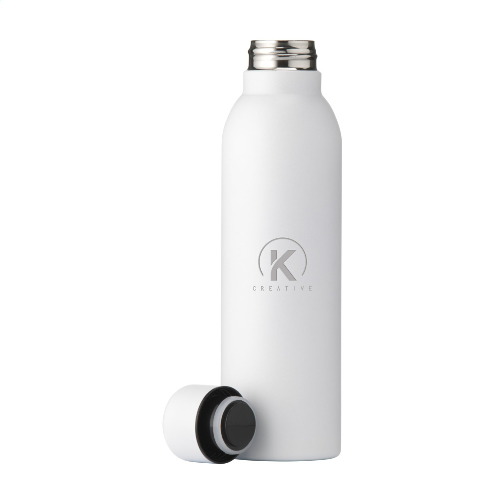 Logo trade promotional gift photo of: Helios RCS Recycled Steel Bottle 470 ml