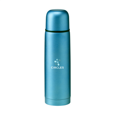 Logo trade promotional items picture of: Frosted Bottle RCS Recycled Steel 500 ml thermo bottle