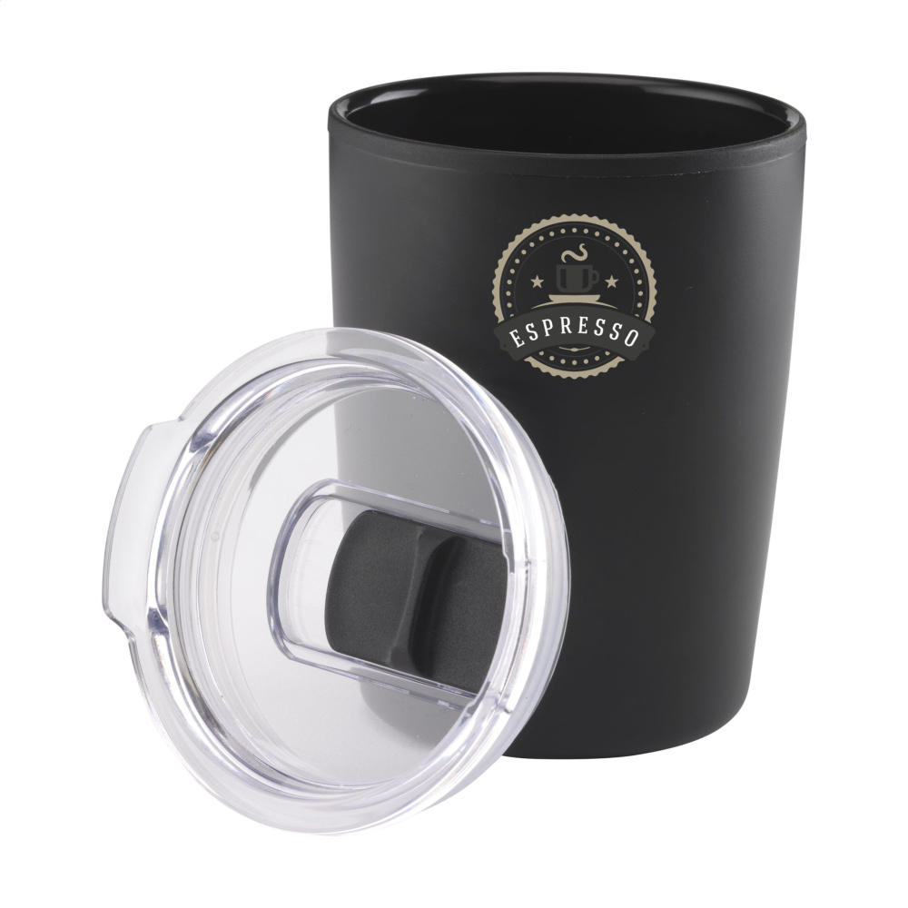 Logotrade promotional merchandise picture of: Espresso-to-Go Mug RCS Recycled Steel 170 ml