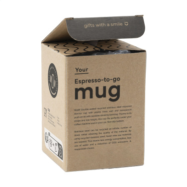 Logo trade business gift photo of: Espresso-to-Go Mug RCS Recycled Steel 170 ml