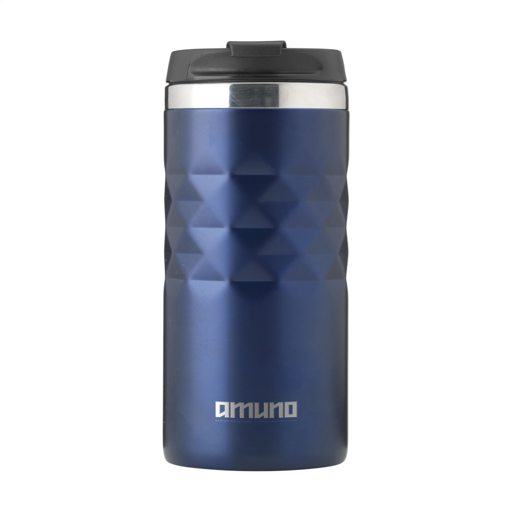 Logo trade advertising product photo of: Geometric Mug RCS Recycled Steel 280 ml thermo cup