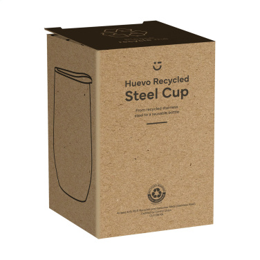 Logo trade promotional items image of: Huevo RCS Recycled Steel Cup 350 ml thermo cup