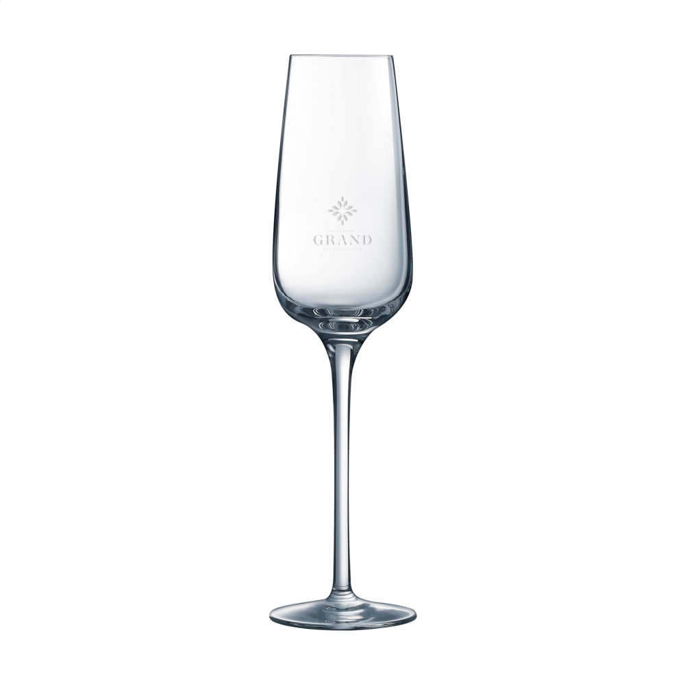 Logo trade promotional products image of: Riviera Champagne glass 210 ml