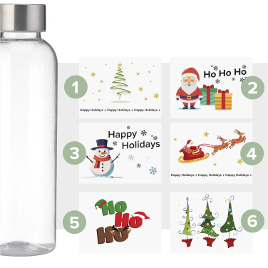 Logotrade advertising products photo of: Senga GRS RPET Bottle 500 ml X-Mas