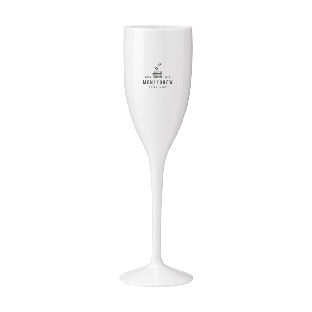 Logo trade corporate gift photo of: Lunaire Reusable Champagne Glass 150 ml