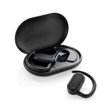 Logotrade promotional gift picture of: Fitsound RCS recycled plastic open ear TWS earbuds