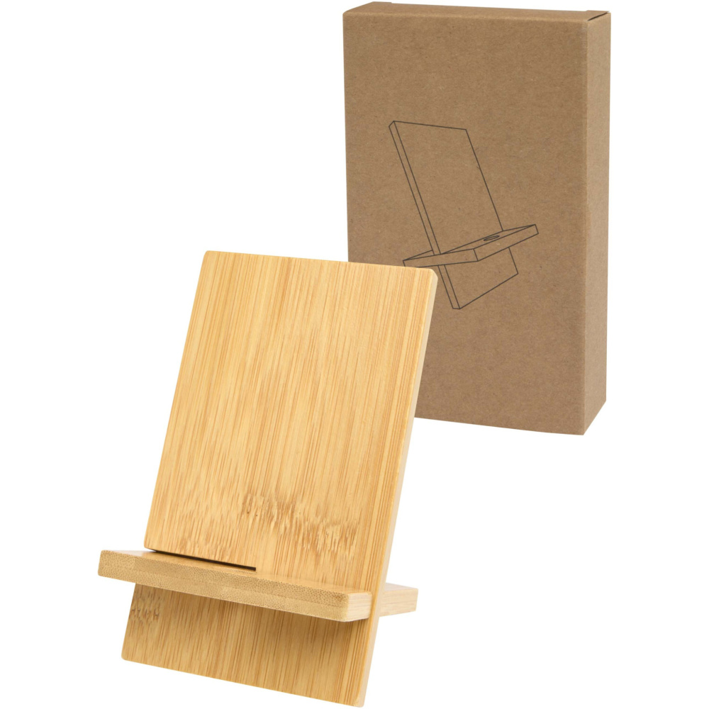 Logo trade promotional gifts picture of: Ceibo detachable bamboo phone stand