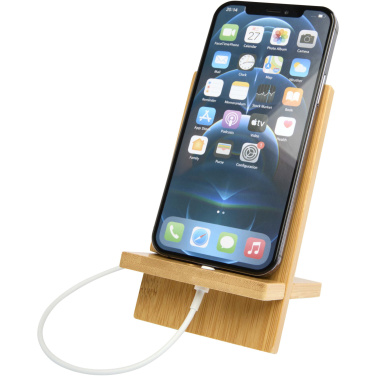 Logotrade promotional product image of: Ceibo detachable bamboo phone stand