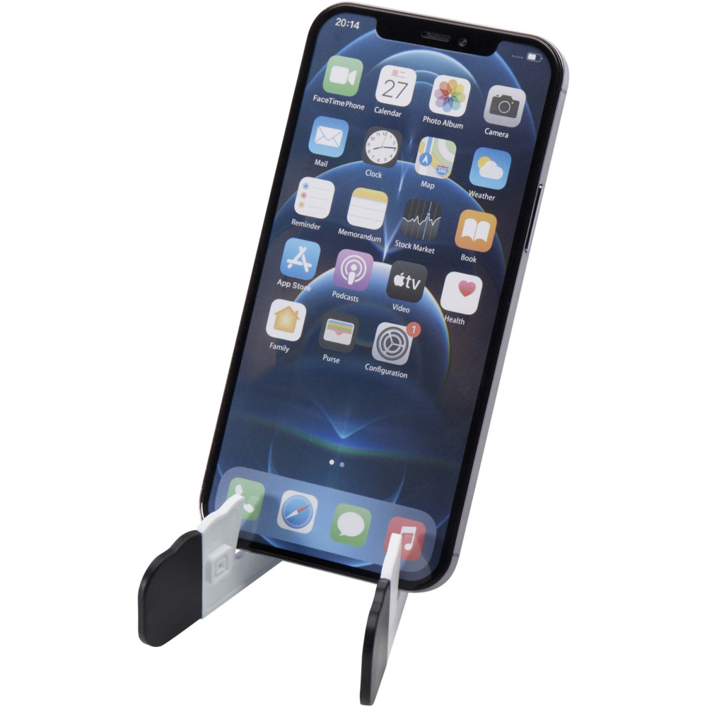 Logotrade advertising products photo of: Buna recycled plastic foldable tablet and phone stand