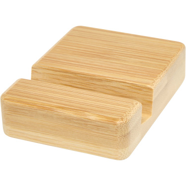 Logotrade promotional giveaway image of: Ebla bamboo phone stand