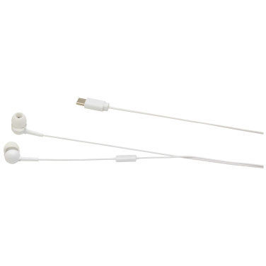 Logotrade promotional product picture of: Baekdu wired Type-C headset with recycled plastic storage box