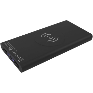 Logotrade promotional item image of: SCX.design P40 10.000 mAh light-up wireless rubber power bank