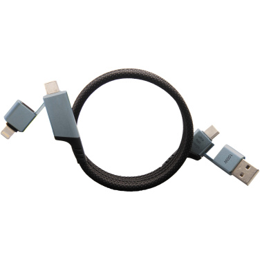 Logotrade advertising products photo of: SCX.design C52 100W 4-in-1 rPET magnetic ultra fast charging cable 