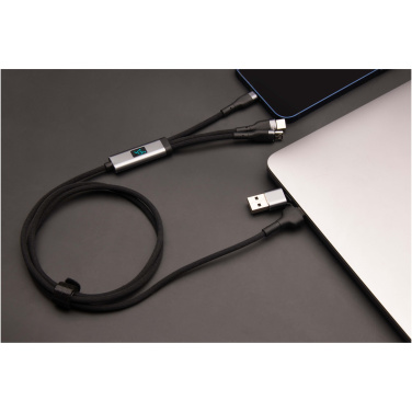 Logotrade corporate gift picture of: SCX.design C53 100W 5-in-1 rPET ultra fast charging cable