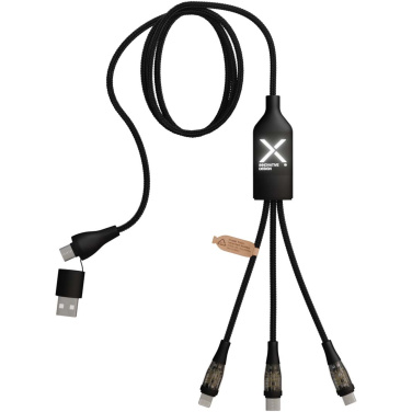 Logotrade advertising product image of: SCX.design C50 5-in-1 fast charging 100W/5A cable with digital display