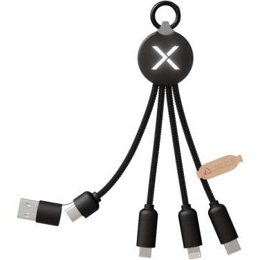 Logo trade corporate gifts image of: SCX.design C14 15W 5-in-1 charging cable