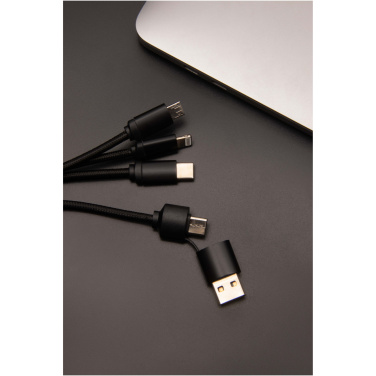 Logo trade promotional giveaways image of: SCX.design C14 15W 5-in-1 charging cable