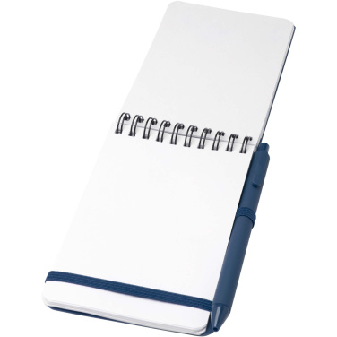 Logo trade promotional giveaways picture of: Thalaasa A6 hard cover ocean-bound notebook with ballpoint pen (black ink)