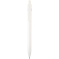 Fidget recycled plastic ballpoint pen (black ink), White