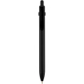 Fidget recycled plastic ballpoint pen (black ink), Solid black